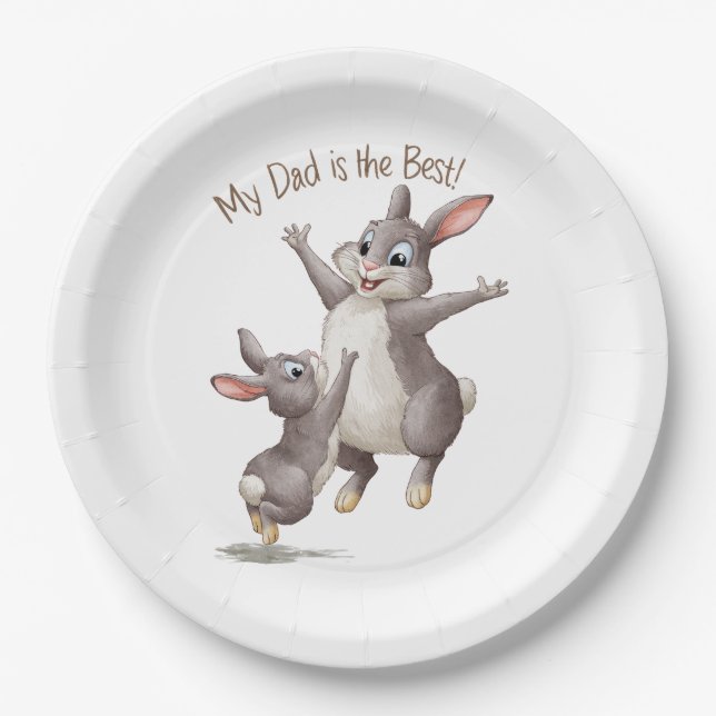 My Dad Is The Best Paper Plate (Front)