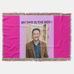 MY DAD IS THE BEST THROW BLANKET
