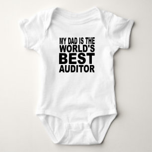 My Dad Is The World's Best Auditor Baby Bodysuit