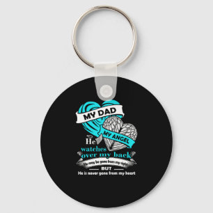 My Dad My Angel T Shirt - in loving memory of Dad Key Ring