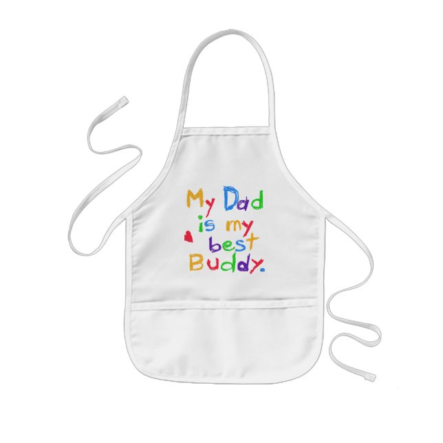 My Dad My Best Buddy T-shirts and Gifts Kids Apron (Front)