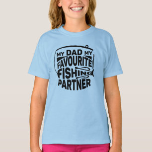 MY DAD MY FAVOURITE FISHING PARTNER. T-Shirt