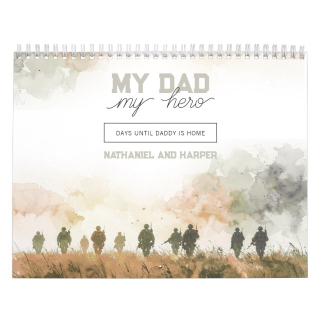 My Dad My Hero Deployment Countdown for Kids Calendar (Cover)