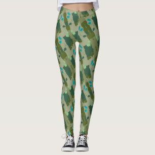 my dad my hero green wallpaper leggings