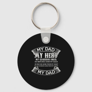 my dad my hero my guardian angel he watches over m key ring