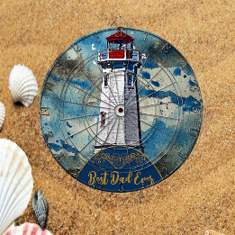 My Dad My Lighthouse Best Dad Ever Father's Day Dartboard