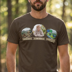 My Dad Photo Hiking Dad Pickleball Dad T-Shirt