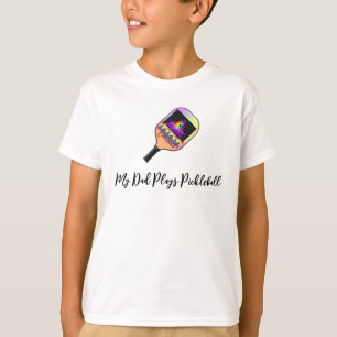 My Dad Plays Pickleball Boys  T-Shirt