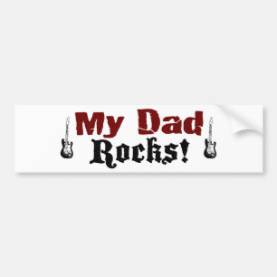 My Dad Rocks Bumper Sticker