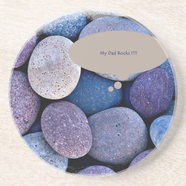 My Dad Rocks Father's Day Gifts Coaster (Front)