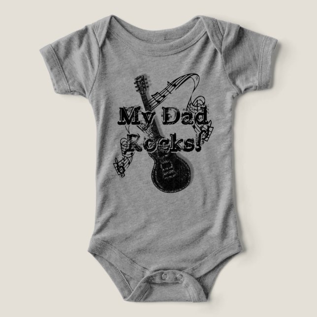 My Dad Rocks T-Shirt -  Gift for Dad (Design Front)
