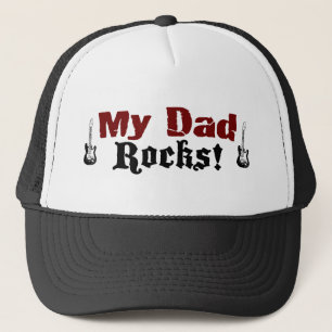 My Dad Rocks Trucker Hat