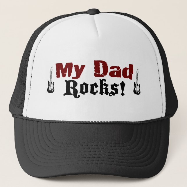 My Dad Rocks Trucker Hat (Front)