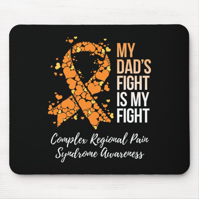 My Dad’s Fight Complex Regional Pain Syndrome Awar Mouse Pad (Front)