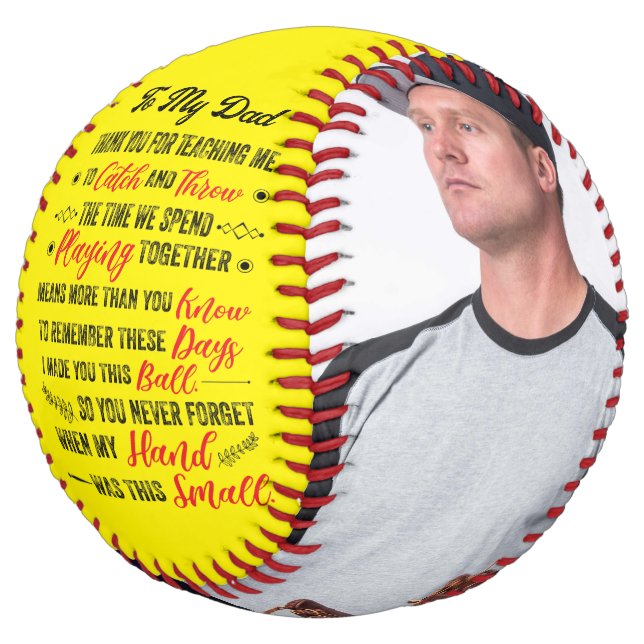 My Dad Thank You For Teaching Me Softball 2 Photos (Angled)