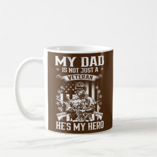 My Dad Veteran My Hero Veteran Support Funny Coffee Mug
