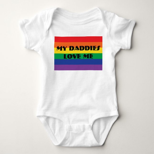 My Daddies Love Me Baby Bodysuit (Front)