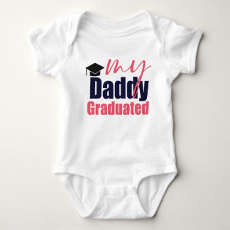 My daddy graduated baby bodysuit