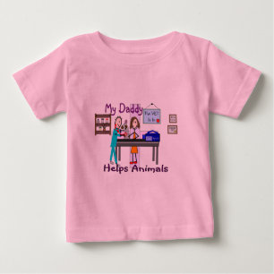 My Daddy Helps Animals--Veterinarian Kids Shirts