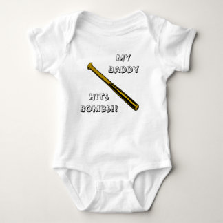 My Daddy Hits Bombs Baby Bodysuit