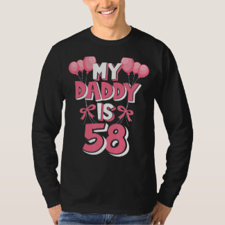 My Daddy Is 58 Years Old Men's 58th Birthday T-Shirt