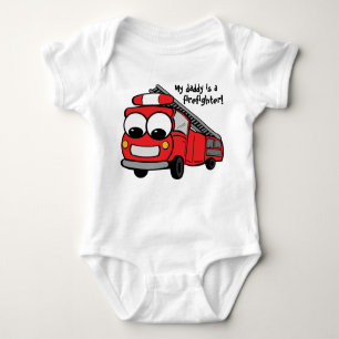 My daddy is a firefighter - baby baby bodysuit