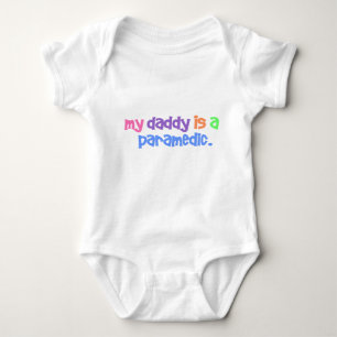 My Daddy Is A Paramedic (Pastel) Baby Bodysuit