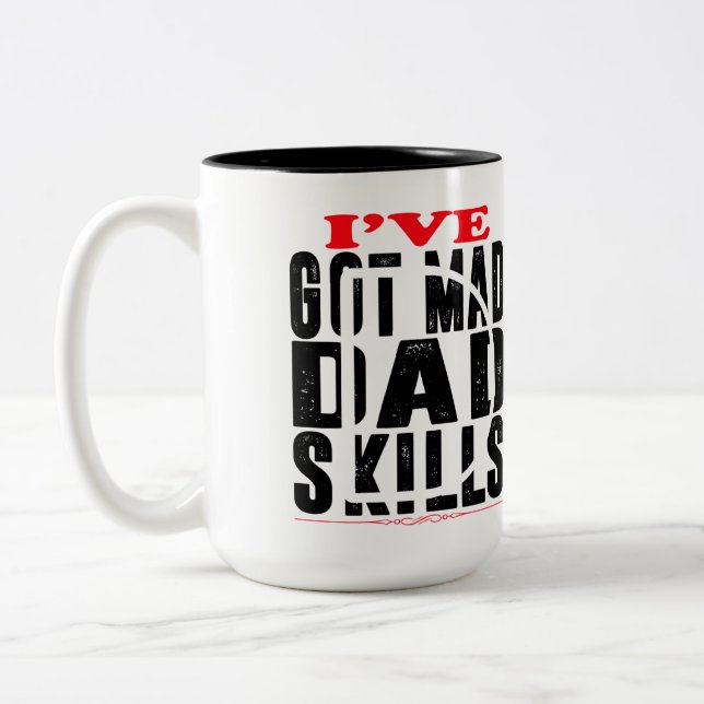My Daddy Is My Super Hero Comic Style Coffee Mug (Left)