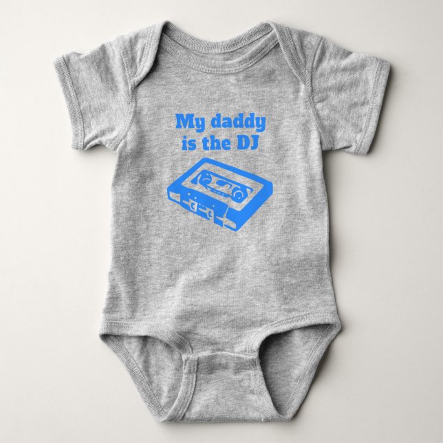 My Daddy Is The DJ Baby Bodysuit (Front)