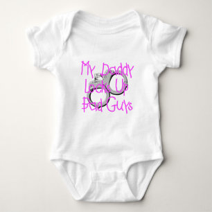 My Daddy Locks Up Bad Guys Baby Bodysuit