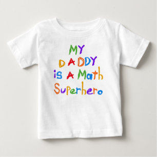 My Daddy Math Superhero Baby Sleeveless Dress T-Shirt