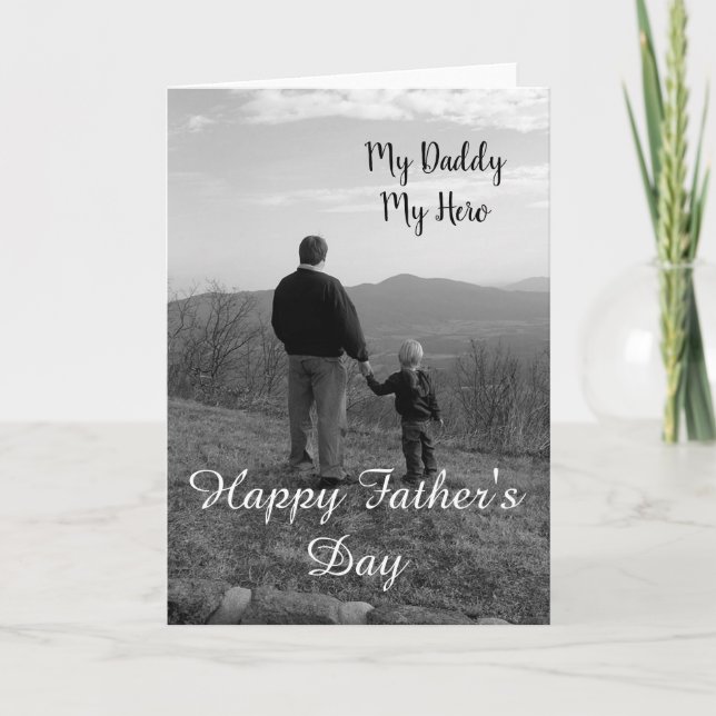 My Daddy My Hero Card (Front)