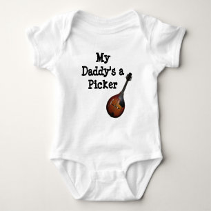 My Daddy's A Mandolin Picker Baby Bodysuit