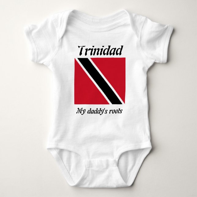 My daddy's roots trinidad kids t-shirts (Front)