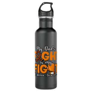 My Dads Fight Is My Fight. Boxing Boxer Leukaemia  710 Ml Water Bottle