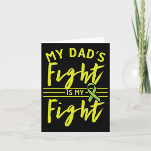 My Dad's Fight Is My Fight Kidney Disease Awarenes Card