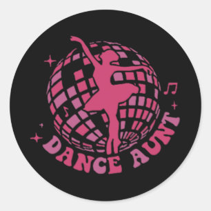 My Dance Aunt Era Dance Aunt Mothers Day Classic Round Sticker