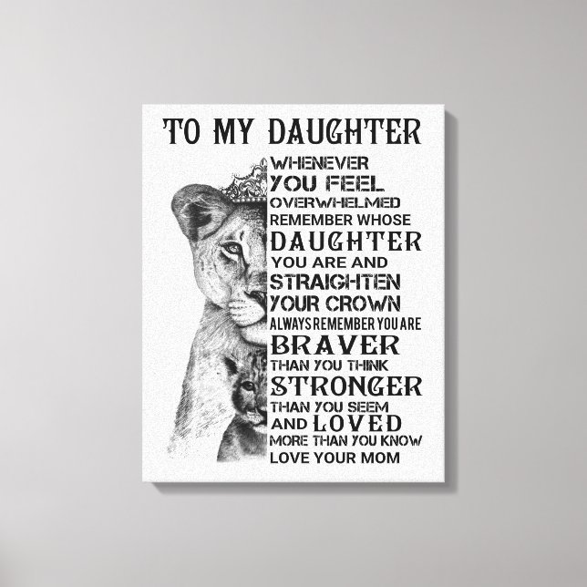 My Daughter Canvas Print (Front)