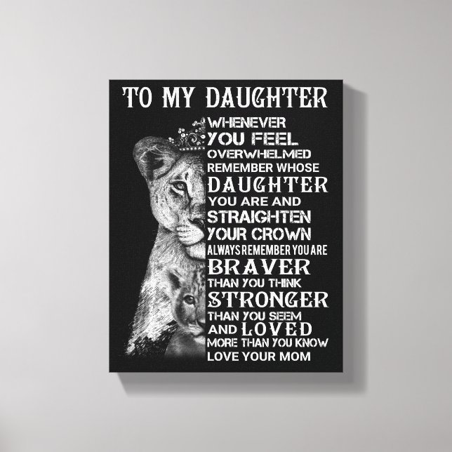 My Daughter Canvas Print (Front)
