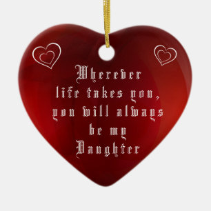 MY DAUGHTER CERAMIC TREE DECORATION