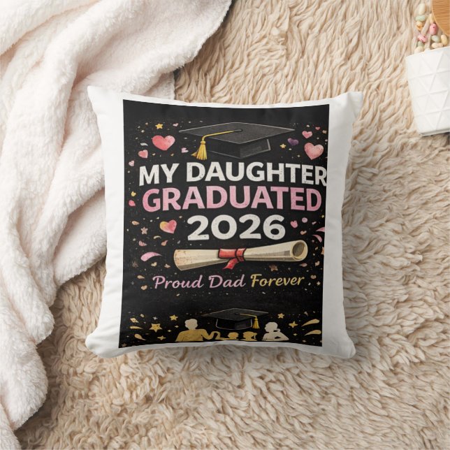 My Daughter Graduated 2026 Cushion (Blanket)