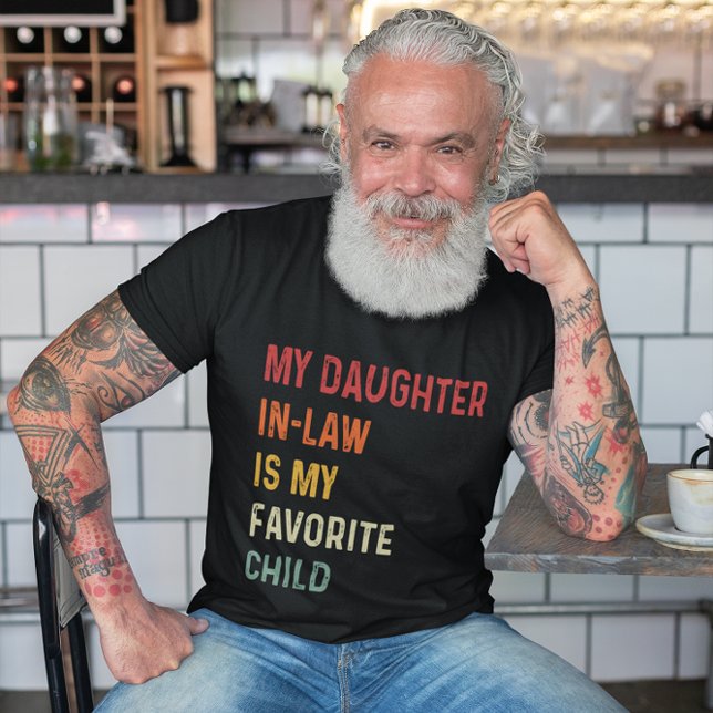 My Daughter In Law Is My Favourite Child Retro Gif T-Shirt (Creator Uploaded)