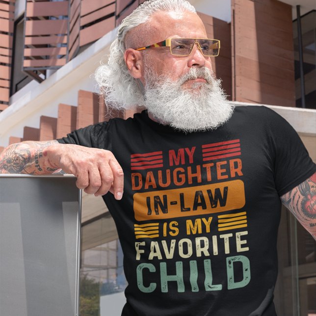 My Daughter In Law Is My Favourite Child Retro T-Shirt (Creator Uploaded)