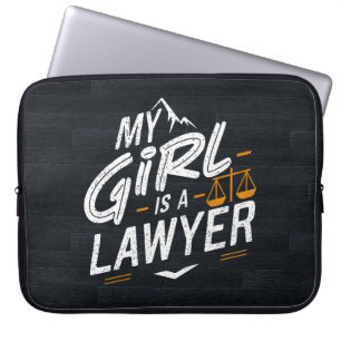 My Daughter Is A Lawyer for Proud Dad & Proud Mum Laptop Sleeve