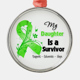 My Daughter is a Lymphoma Survivor Metal Tree Decoration
