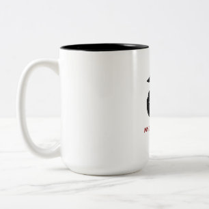 My Daughter Is a U.S. Marine Proud Marine Mum Dad Two-Tone Coffee Mug