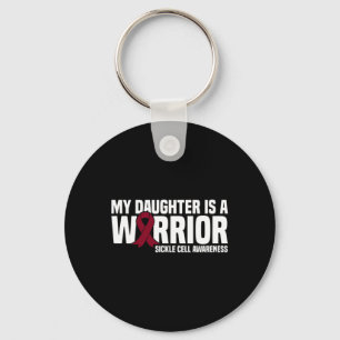 My Daughter is a Warrior Sickle Cell Awareness Key Ring