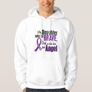 My Daughter Is An Angel Pancreatic Cancer Hoodie