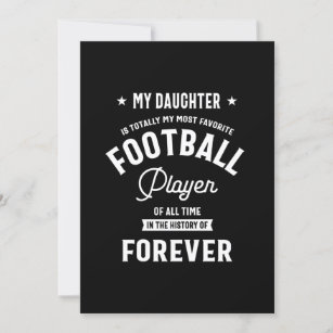 My Daughter My Most Favourite Football Player Invitation