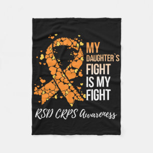 My Daughter’s Fight Is My Fight Rsd Crps Awareness Fleece Blanket